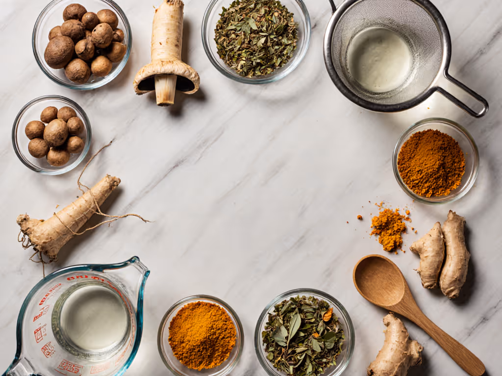 medicinal_herbs_and_mushrooms_being_prepared_for_pressure_cooking_extraction